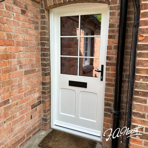 Timber plant on bar door