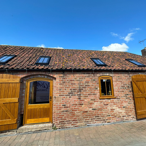 FA North Timber Barn Door and Windows