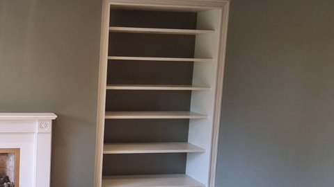 Bespoke timber shelving