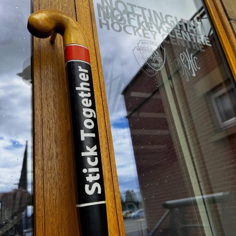 Hockey Stick Door Handle
