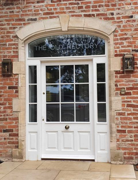 Period Timber doorway with glass 2 1