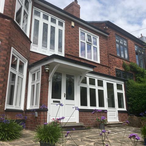 Timber Windows on Sun Room