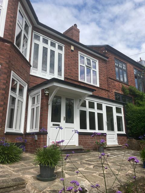 Timber Windows on Sun Room