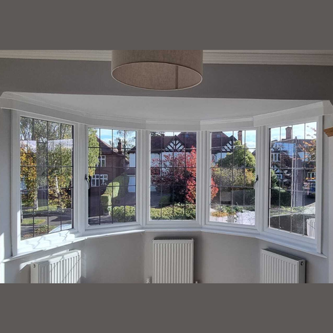 Timber bay window