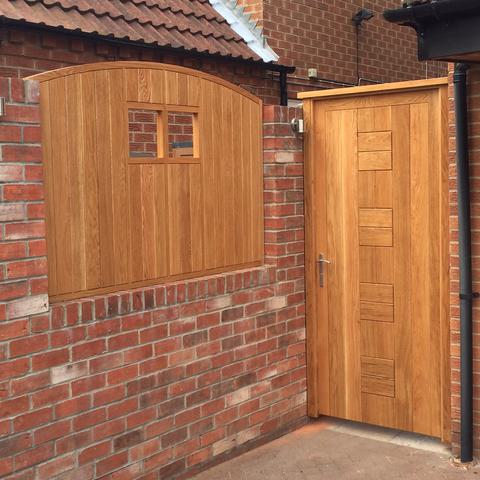 Gate and timber fencing