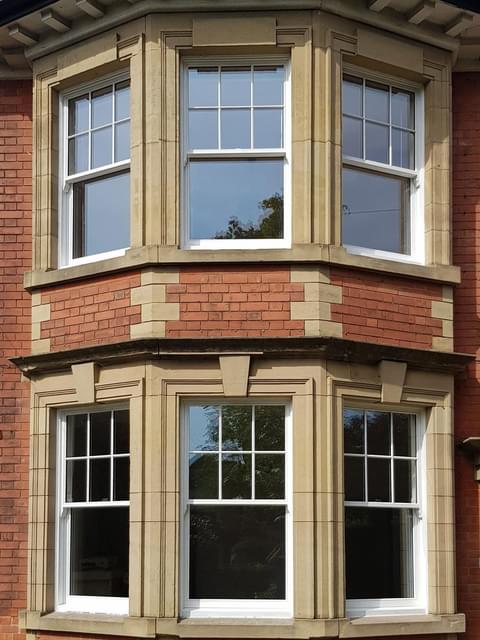 Custom timber windows Nottingham with new cords and replacing sash casements after all the changes