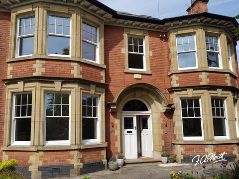 Hardwood sash windows